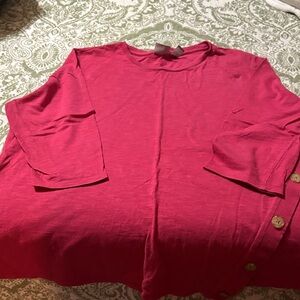 Chico's Rich Pink Blouse